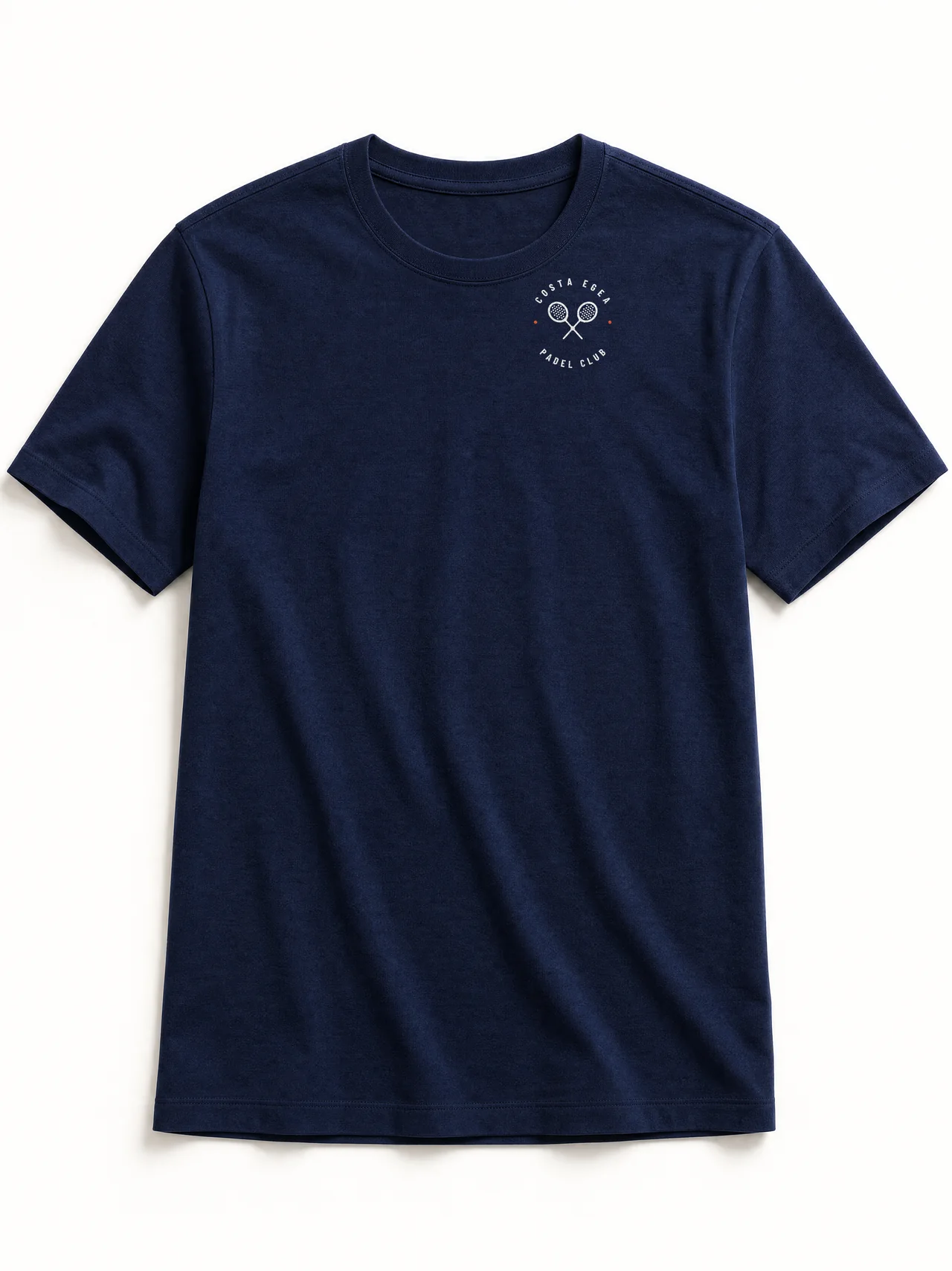Court Lines Tee in navy, front